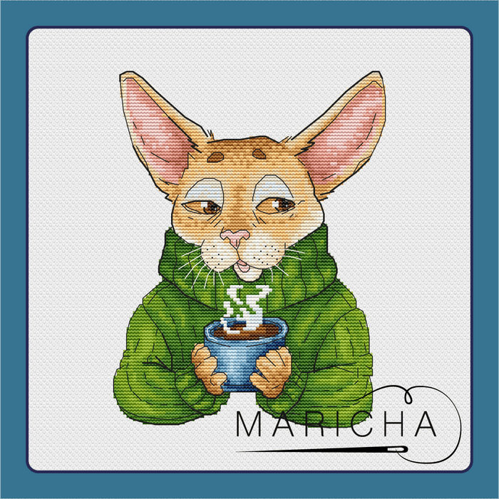 Have an invigorating morning - PDF Cross Stitch Pattern - Wizardi