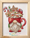 Hot Cocoa Gnome - PDF Cross Stitch Pattern - Wizardi