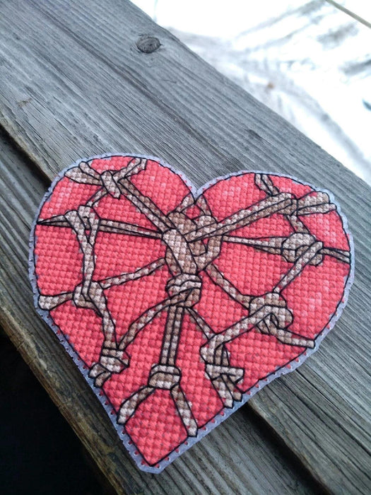 Hot Hearts - PDF Cross Stitch Pattern - Wizardi