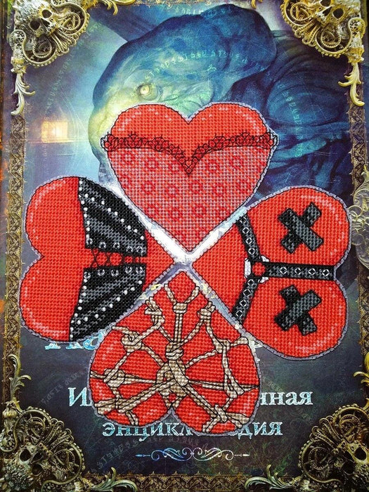 Hot Hearts - PDF Cross Stitch Pattern - Wizardi