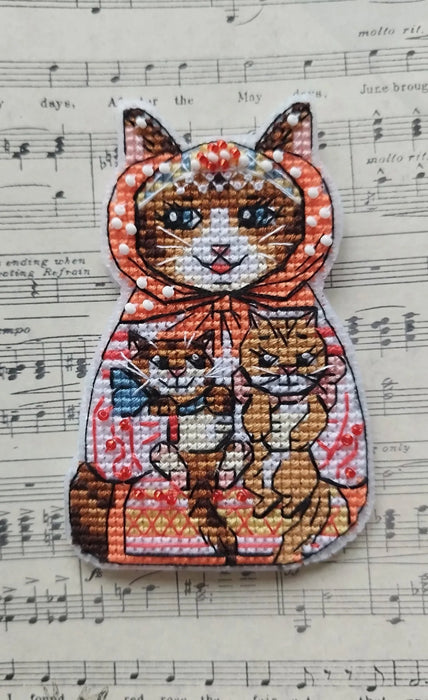 Mother Cat - PDF Cross Stitch Pattern