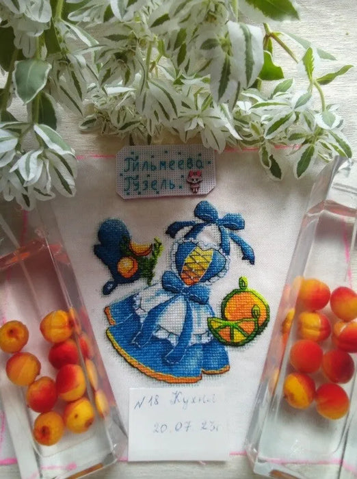 Fresh citrus fruit - PDF Cross Stitch Pattern