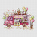 Ice cream van - PDF Cross Stitch Pattern - Wizardi