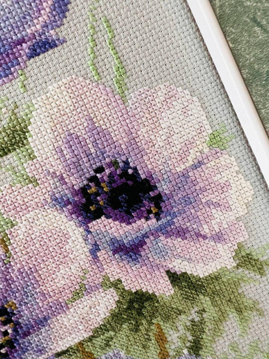 Purple Anemones 2176R Counted Cross Stitch Kit - Wizardi