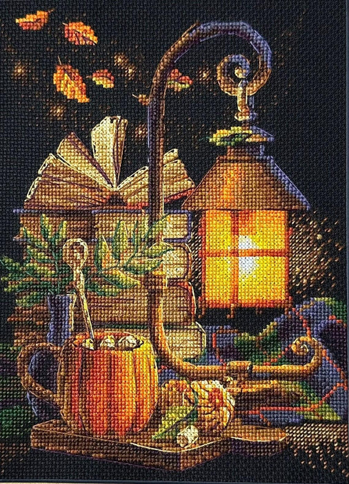 Cozy Autumn 2146R Counted Cross Stitch Kit - Wizardi