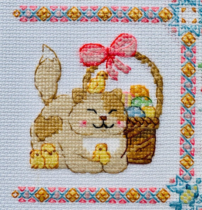 Cat Calendar 2136R Counted Cross Stitch Kit - Wizardi