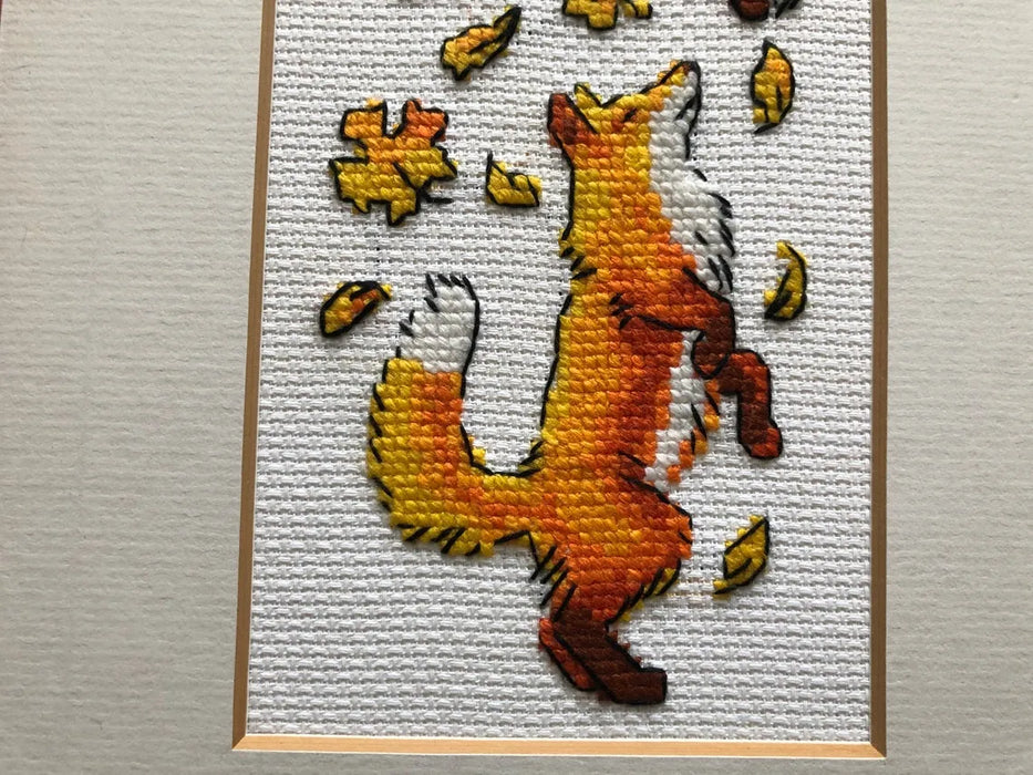 Foxes in Leaves R1879 Counted Cross Stitch Kit