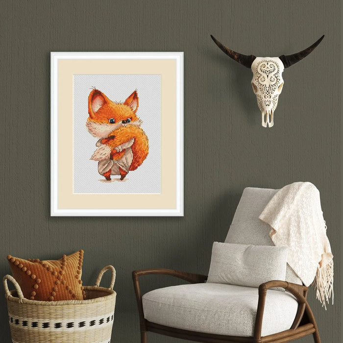 Bath Time Fox - PDF Cross Stitch Pattern