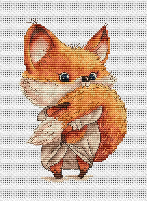 Bath Time Fox - PDF Cross Stitch Pattern