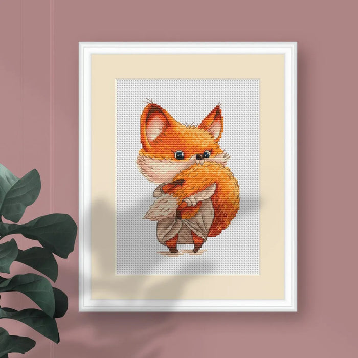 Bath Time Fox - PDF Cross Stitch Pattern