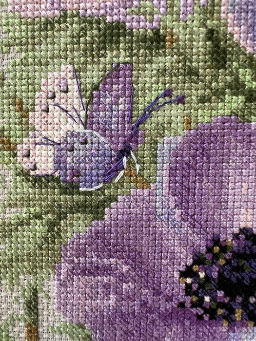 Purple Anemones 2176R Counted Cross Stitch Kit - Wizardi