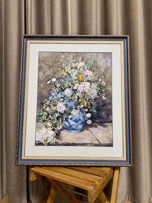 Spring Bouquet after P. A. Renoir's Painting 2137R Counted Cross Stitch Kit - Wizardi