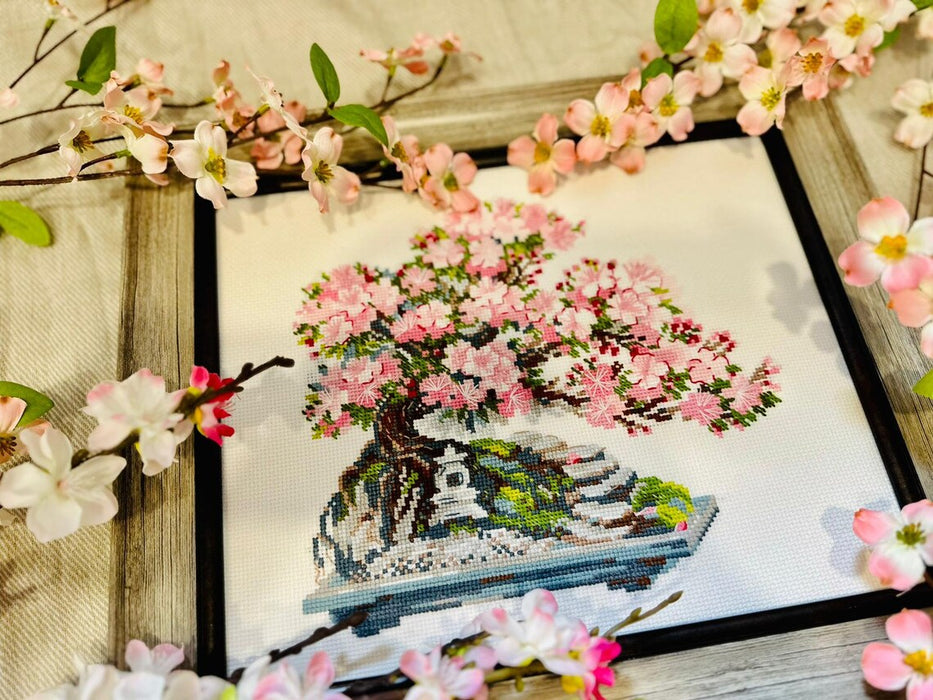 Flowering Bonsai R2042 Counted Cross Stitch Kit