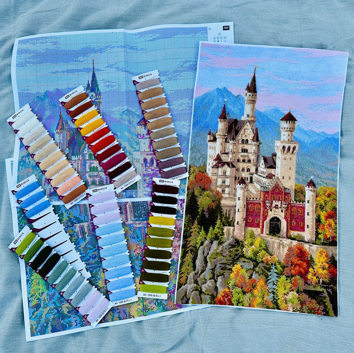 Neuschwanstein Castle R1520 Counted Cross Stitch Kit