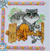 Cat Calendar 2136R Counted Cross Stitch Kit - Wizardi