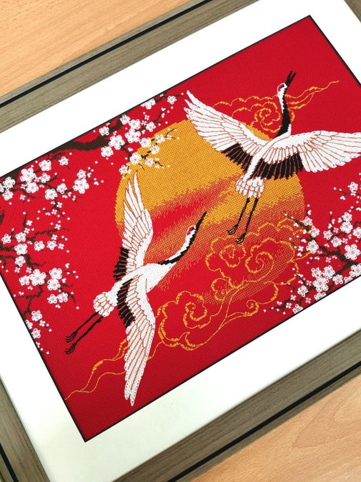 Under Heaven. Cranes R2077 Counted Cross Stitch Kit