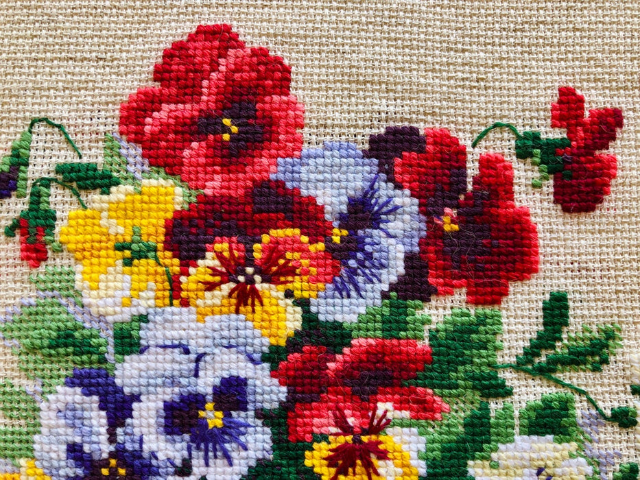 Pansy Medley  R1516 Counted Cross Stitch Kit