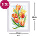 Spring Glow. Tulips 2191R Counted Cross Stitch Kit - Wizardi