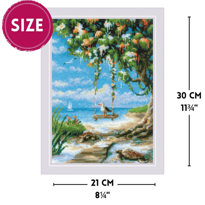 Beach Swing 2215R Counted Cross Stitch Kit - Wizardi