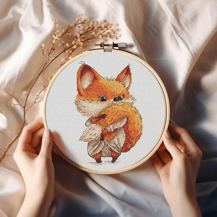 Bath Time Fox - PDF Cross Stitch Pattern