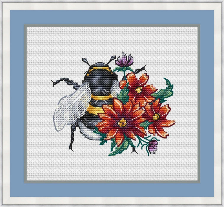 Insects. Bumblebee - PDF Cross Stitch Pattern - Wizardi