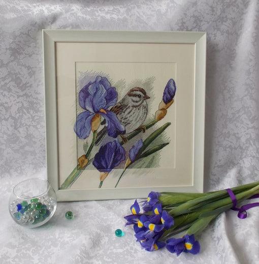 Irises - PDF Cross Stitch Pattern - Wizardi