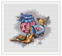 Jar of Jam - PDF Cross Stitch Pattern - Wizardi