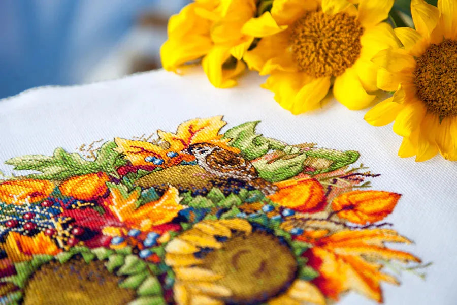 Sunflowers K-80 Counted Cross-Stitch Kit