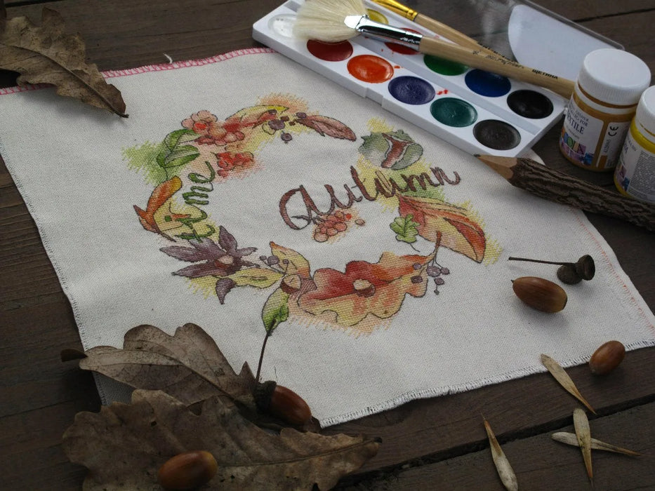 Autumn Wreath - PDF Cross Stitch Pattern