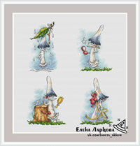 Dreamy Toadstool - PDF Cross Stitch Pattern