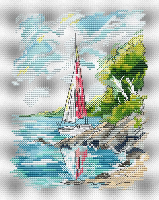 At the Shore - PDF Cross Stitch Pattern