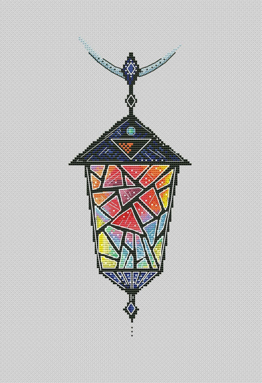 Lantern 5 - PDF Cross Stitch Pattern - Wizardi