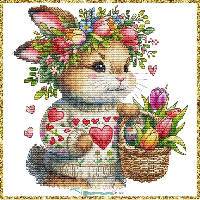 Spring Bunny - PDF Cross Stitch Pattern