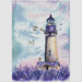 Lavender lighthouse - PDF Cross Stitch Pattern - Wizardi