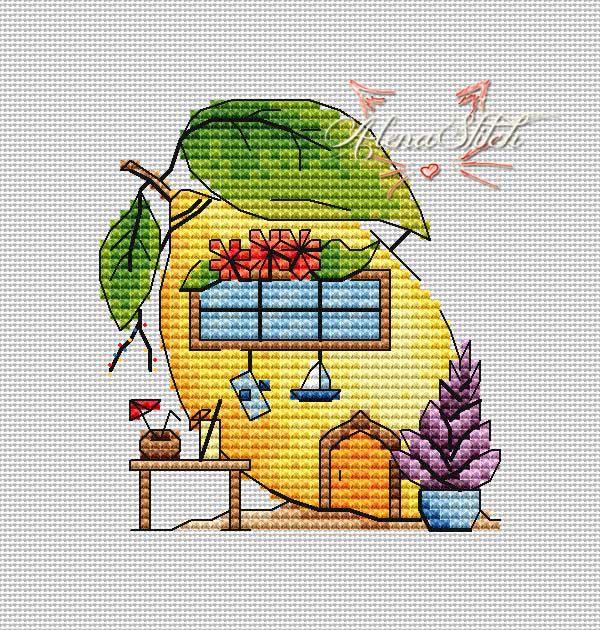 Lemon - PDF Cross Stitch Pattern - Wizardi