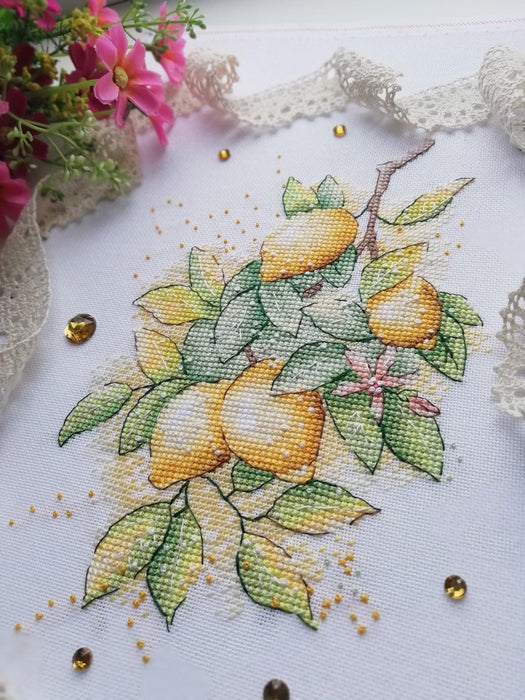 Lemons - PDF Cross Stitch Pattern - Wizardi