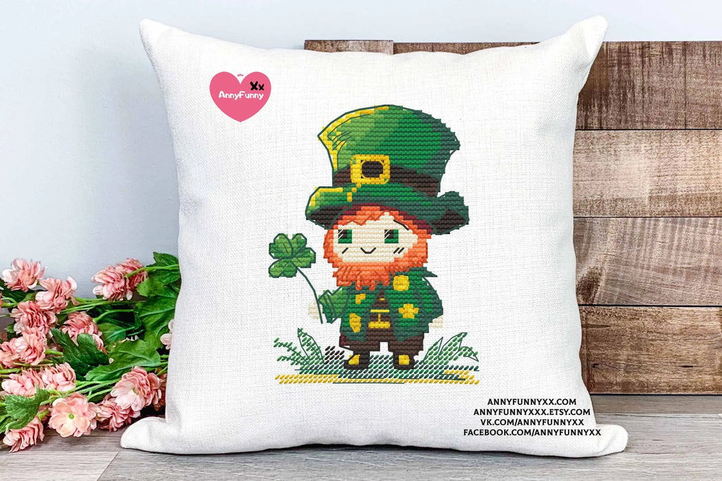 Mini Leprechaun - PDF Cross Stitch Pattern