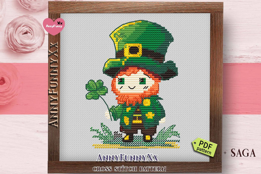 Mini Leprechaun - PDF Cross Stitch Pattern