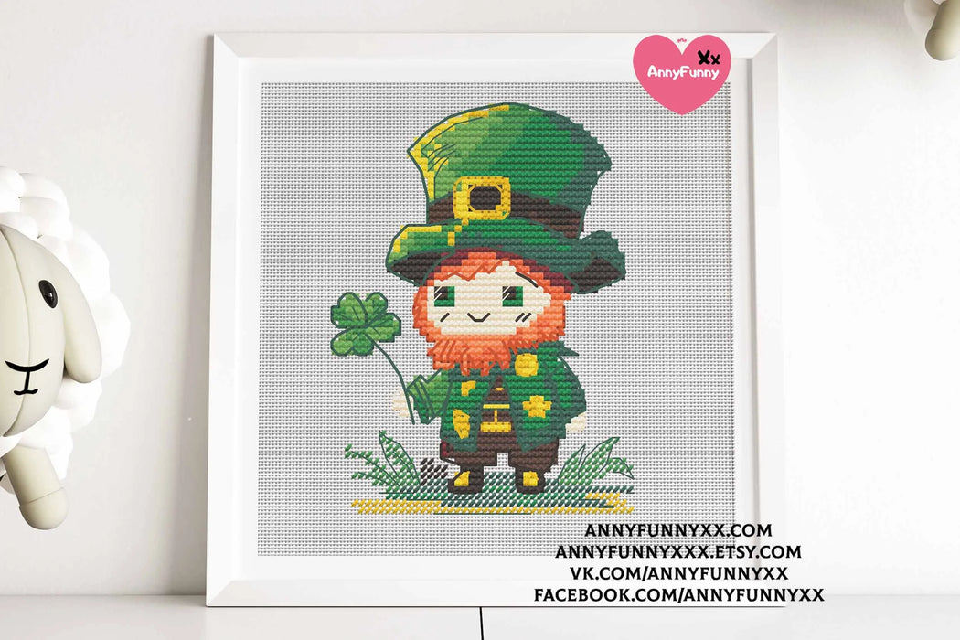 Mini Leprechaun - PDF Cross Stitch Pattern