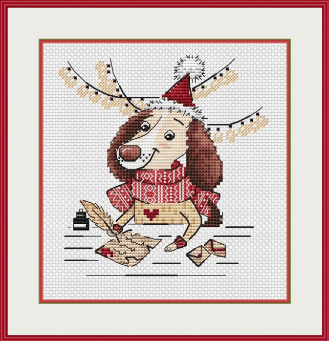 Letter to Santa Claus - PDF Cross Stitch Pattern - Wizardi