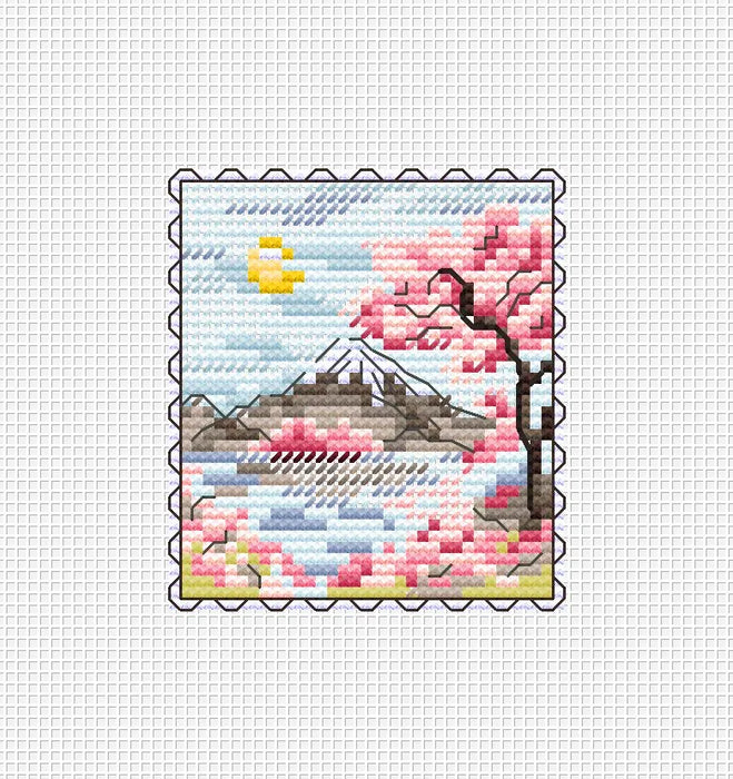 Sakura Serenade - PDF Cross Stitch Pattern