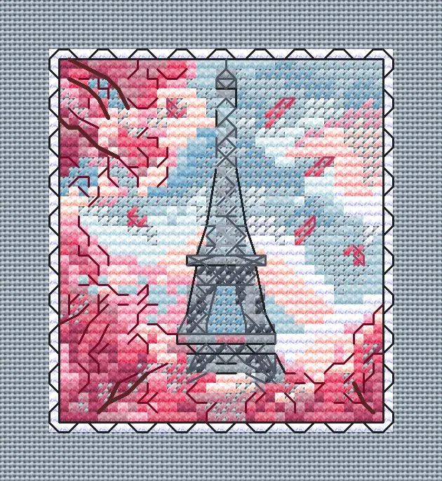 Parisian Magic - PDF Cross Stitch Pattern