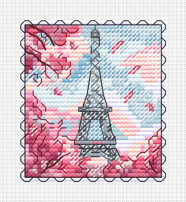 Parisian Magic - PDF Cross Stitch Pattern