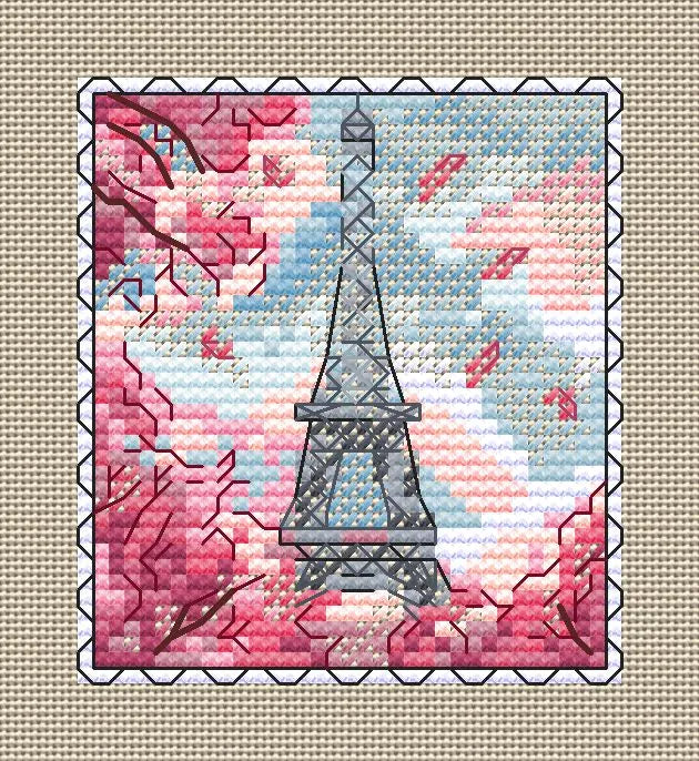 Parisian Magic - PDF Cross Stitch Pattern