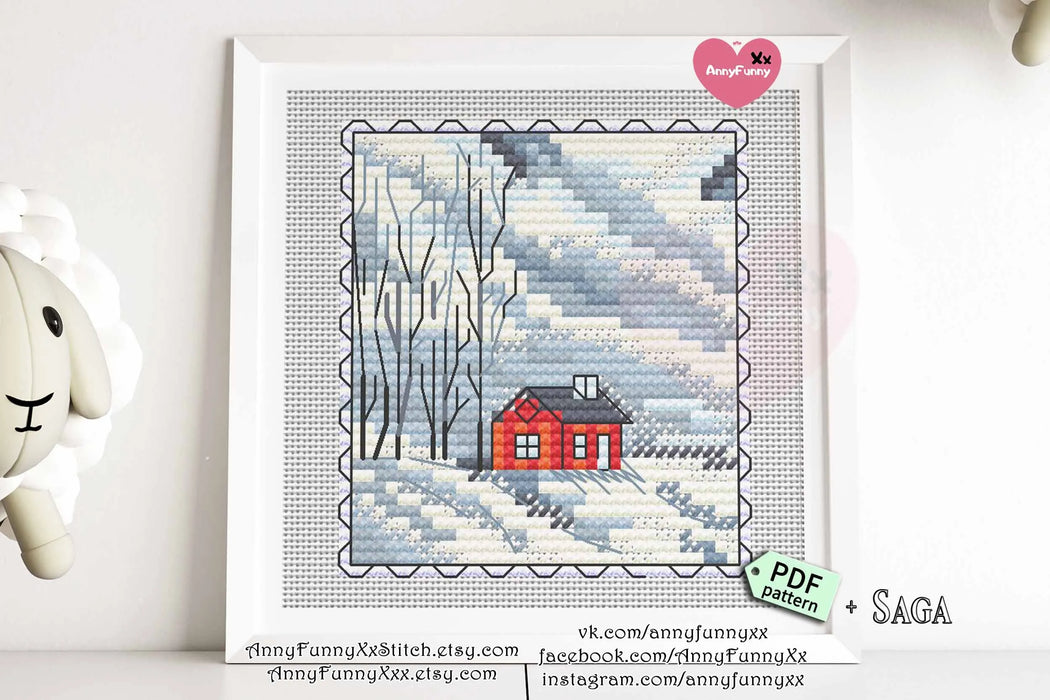 Winter Glow - PDF Cross Stitch Pattern