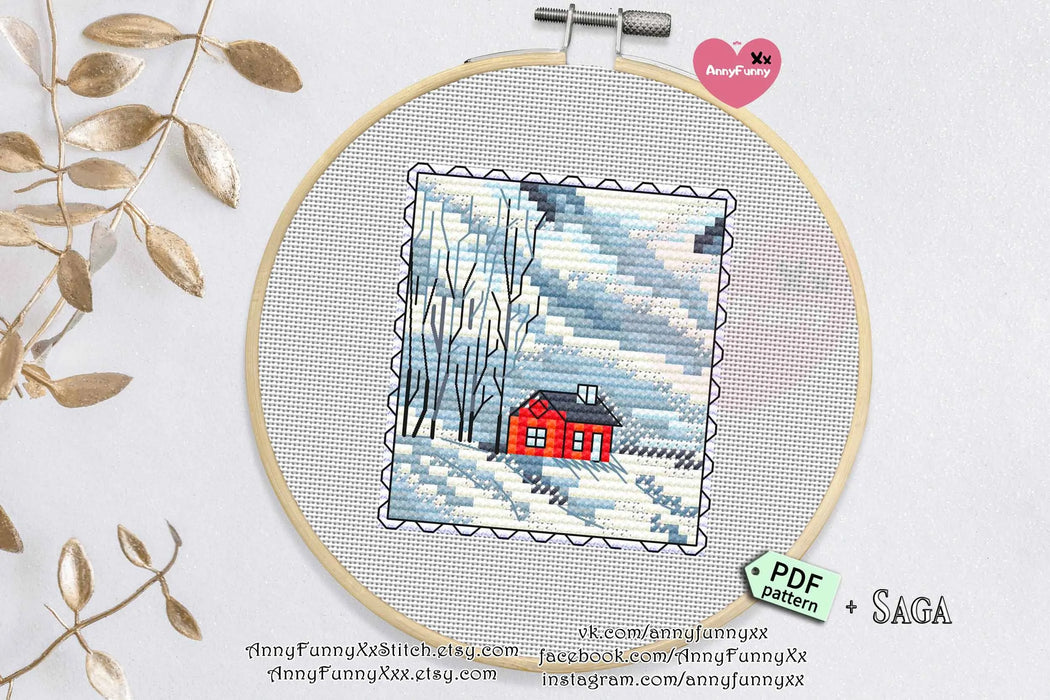 Winter Glow - PDF Cross Stitch Pattern