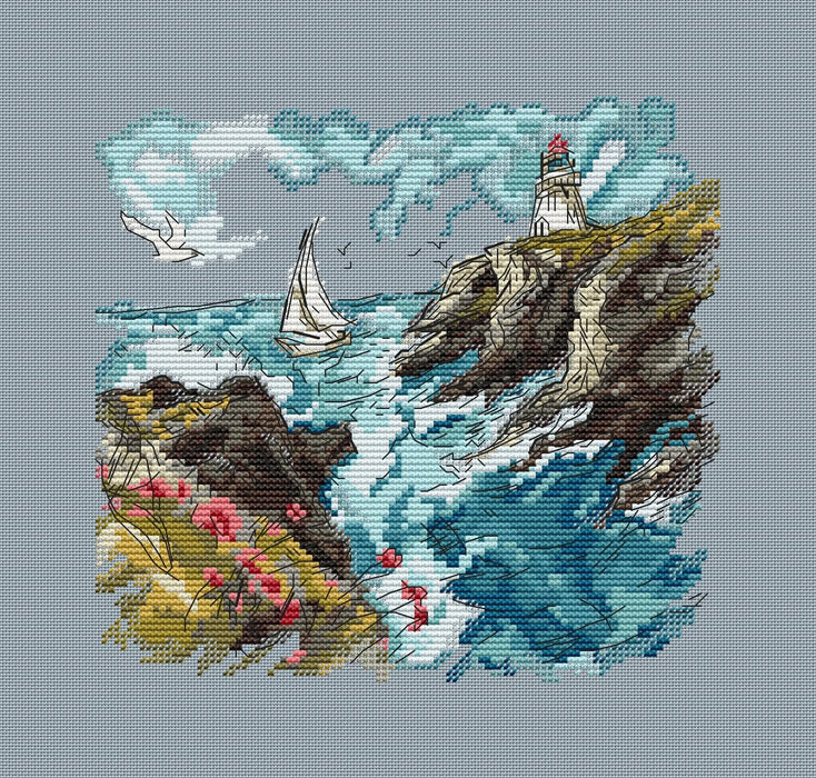 Beacon of the Sea - PDF Cross Stitch Pattern