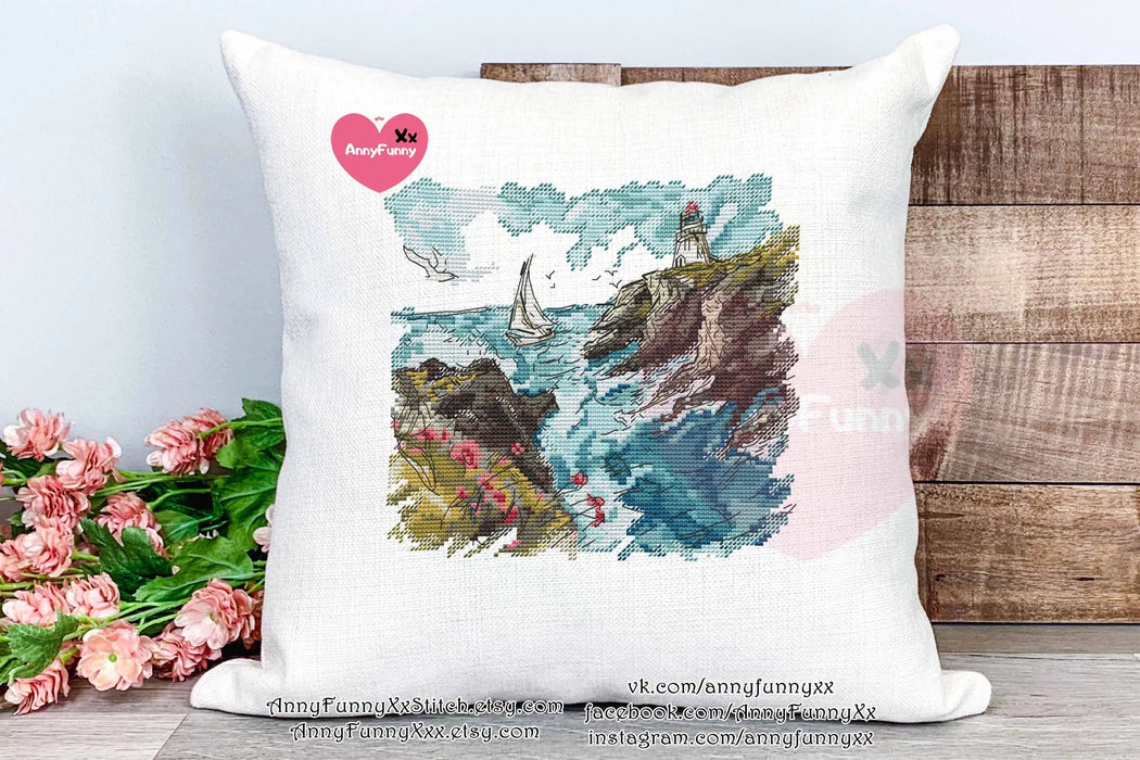 Beacon of the Sea - PDF Cross Stitch Pattern