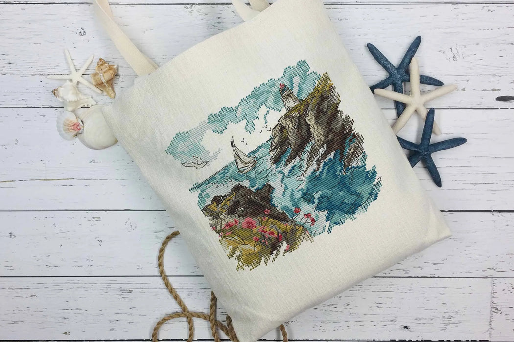 Beacon of the Sea - PDF Cross Stitch Pattern