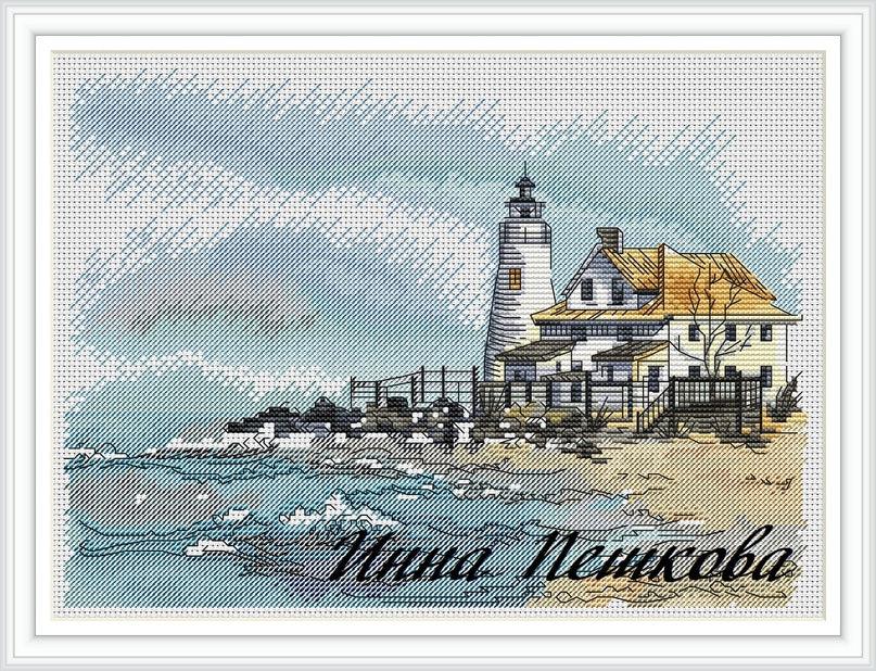 Lighthouse - PDF Cross Stitch Pattern - Wizardi